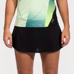 Ademend Padelrokje Voor Dames 500 Groen Zwart