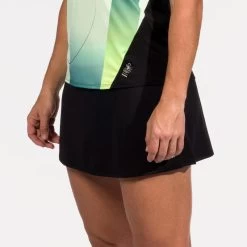 Ademend Padelrokje Voor Dames 500 Groen Zwart -Kleding Verkoop ademend padelrokje voor dames 500 groen zwart 3