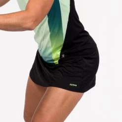 Ademend Padelrokje Voor Dames 500 Groen Zwart -Kleding Verkoop ademend padelrokje voor dames 500 groen zwart 5