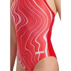 Arena Gemarmerd Halterbadpak - Rood/Multi -Kleding Verkoop arena gemarmerd halterbadpak roodmulti 2