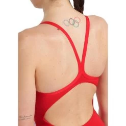 Arena Gemarmerd Halterbadpak - Rood/Multi -Kleding Verkoop arena gemarmerd halterbadpak roodmulti 3