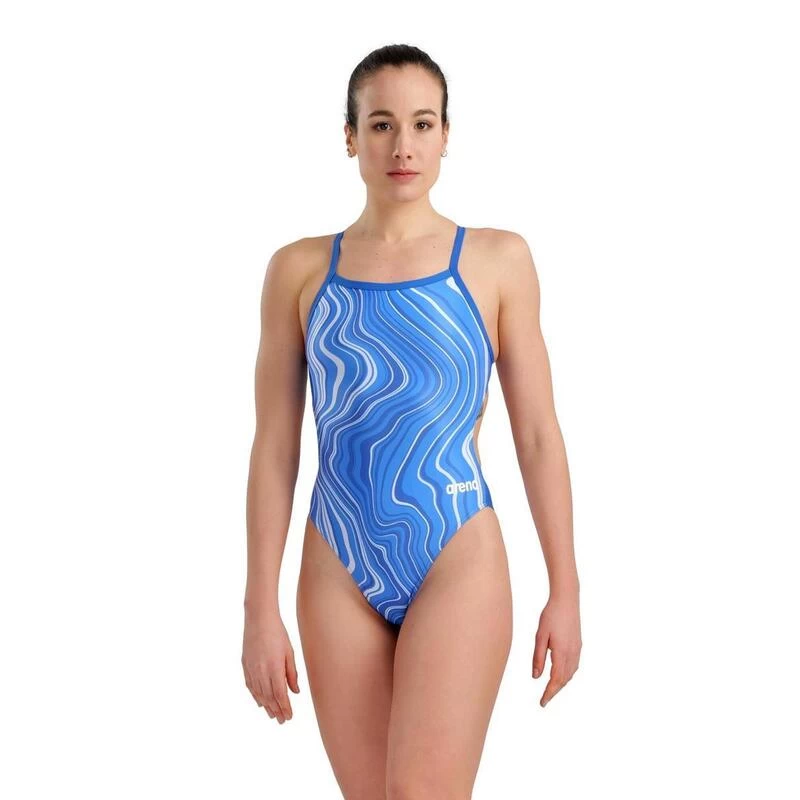 Arena Gemarmerd Halterbadpak - Royal/Multi 3 Arena Gemarmerd Halterbadpak - Royal/Multi