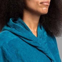 Badjas Voor Dames Voor Waterpolo Dik Katoen 500 -Kleding Verkoop badjas voor waterpolo dames dik katoen pauwblauw 4