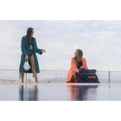 Badjas Voor Dames Voor Waterpolo Dik Katoen 500 -Kleding Verkoop badjas voor waterpolo dames dik katoen pauwblauw 5