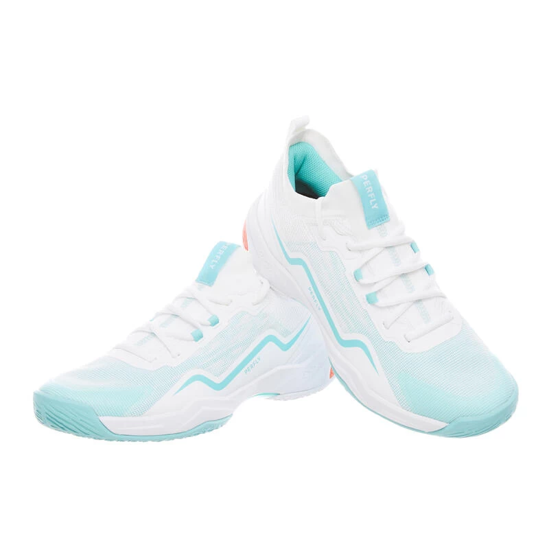 Badmintonschoenen Voor Dames BS 900 Ultra Lite Wit Turquoise 17 Badmintonschoenen Voor Dames BS 900 Ultra Lite Wit Turquoise - Afbeelding 15