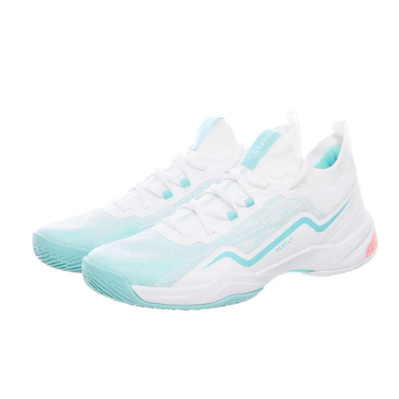 Badmintonschoenen Voor Dames BS 900 Ultra Lite Wit Turquoise 8 Badmintonschoenen Voor Dames BS 900 Ultra Lite Wit Turquoise - Afbeelding 6
