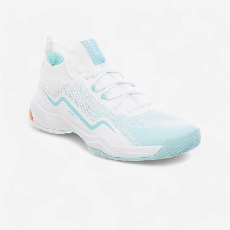 Badmintonschoenen Voor Dames BS 900 Ultra Lite Wit Turquoise 3 Badmintonschoenen Voor Dames BS 900 Ultra Lite Wit Turquoise