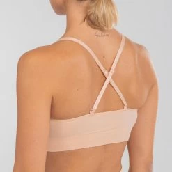 Naadloze Sportbeha Voor Moderne Dans -Kleding Verkoop behatopje voor dansvoorstellingen dames verwisselbare bandjes middenbeige 2