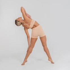 Naadloze Sportbeha Voor Moderne Dans -Kleding Verkoop behatopje voor dansvoorstellingen dames verwisselbare bandjes middenbeige 3