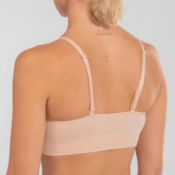 Naadloze Sportbeha Voor Moderne Dans -Kleding Verkoop behatopje voor dansvoorstellingen dames verwisselbare bandjes middenbeige 7