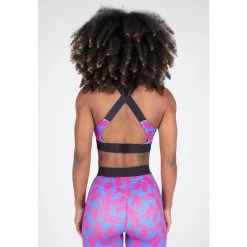 Gorilla Wear Colby Sports Bra - Blue/Pink 9 Gorilla Wear Colby Sports Bra - Blue/Pink -Kleding Verkoop colby sports bra bluepink 1
