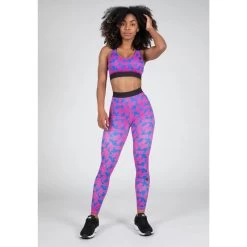 Gorilla Wear Colby Sports Bra - Blue/Pink 10 Gorilla Wear Colby Sports Bra - Blue/Pink -Kleding Verkoop colby sports bra bluepink 2