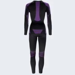 Dames Functioneel Ondergoed Set | Thermisch Ondergoed | Seamless | Zwart/Paars -Kleding Verkoop dames functioneel ondergoed set thermisch ondergoed seamless zwartpaars 3