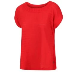 Regatta Dames/dames Adine Gestreept Tshirt (Echt Rood) -Kleding Verkoop damesdames adine gestreept tshirt echt rood 3