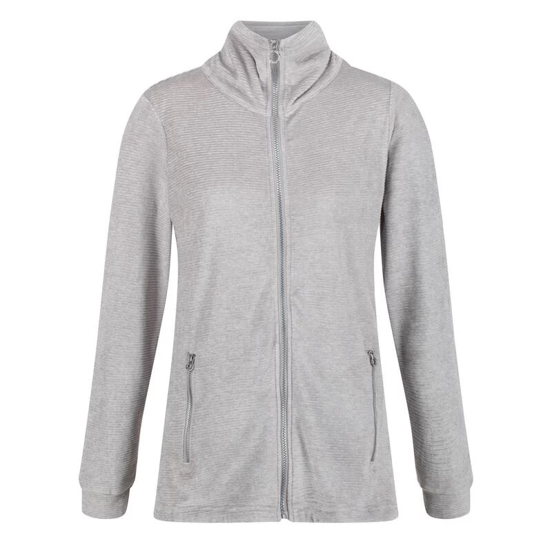 Regatta Dames/dames Everleigh Textured Full Zip Fleece Jas (Mineraal Grijs) 3 Regatta Dames/dames Everleigh Textured Full Zip Fleece Jas (Mineraal Grijs)