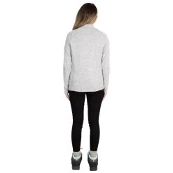 TRESPASS Dames/dames Tenderness Leder Fleece Top (Grijze Mergel) -Kleding Verkoop damesdames tenderness leder fleece top grijze mergel 3