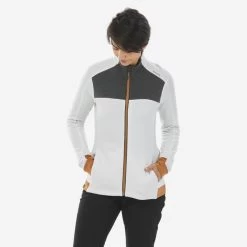 WEDZE Fleece Vest Voor Skiën Dames 500 Warm Merino