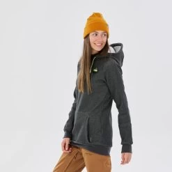 Dameshoodie Voor Snowboarden SNB HDY -Kleding Verkoop dameshoodie voor snowboarden snb hdy grijs 2