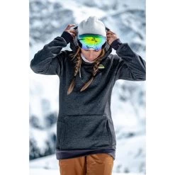 Dameshoodie Voor Snowboarden SNB HDY -Kleding Verkoop dameshoodie voor snowboarden snb hdy grijs 6