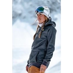 Dameshoodie Voor Snowboarden SNB HDY -Kleding Verkoop dameshoodie voor snowboarden snb hdy grijs 8