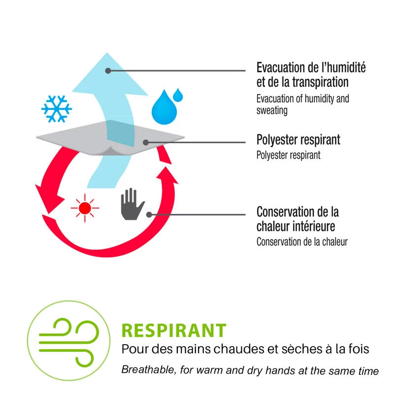 Dunne Verwarmde Handschoenen Wantalis Sancy 7 Dunne Verwarmde Handschoenen Wantalis Sancy - Afbeelding 5