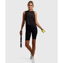 Elegance Tennis/Padel Tank-Top Dames Zwart 6 Elegance Tennis/Padel Tank-Top Dames Zwart -Kleding Verkoop elegance tennispadel tank top dames zwart 1