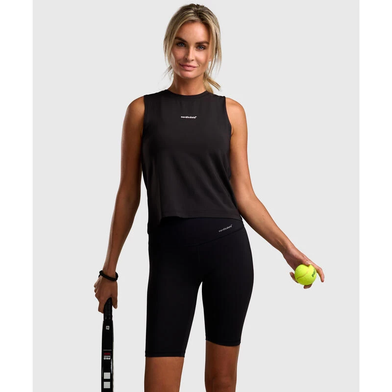 Elegance Tennis/Padel Tank-Top Dames Zwart 3 Elegance Tennis/Padel Tank-Top Dames Zwart