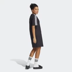 ADIDAS Essentials 3-Stripes Single Jersey Boyfriend T-shirtjurk -Kleding Verkoop essentials 3 stripes single jersey boyfriend t shirtjurk 2