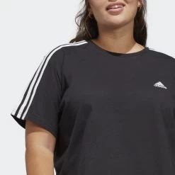 ADIDAS Essentials 3-Stripes Single Jersey Croptop (Grote Maat) 10 ADIDAS Essentials 3-Stripes Single Jersey Croptop (Grote Maat) -Kleding Verkoop essentials 3 stripes single jersey croptop grote maat 3