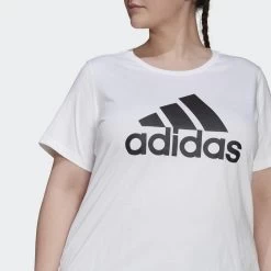 ADIDAS Essentials Logo T-shirt (Grote Maat) -Kleding Verkoop essentials logo t shirt grote maat 3