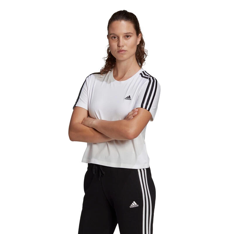 ADIDAS Essentials Loose 3-Stripes Cropped T-shirt 5 ADIDAS Essentials Loose 3-Stripes Cropped T-shirt - Afbeelding 3