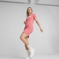 Essentials Slanke T-shirtjurk Voor Dames PUMA -Kleding Verkoop essentials slanke t shirtjurk voor dames puma 2