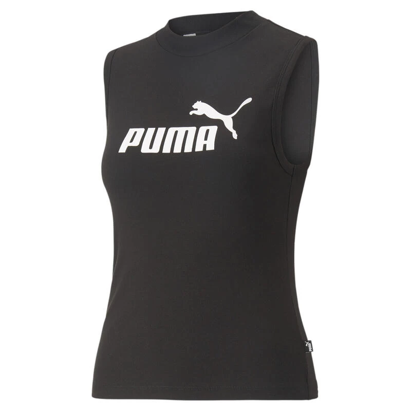 Essentials Slim Logo Tanktop Voor Dames PUMA 3 Essentials Slim Logo Tanktop Voor Dames PUMA