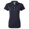 FOOTJOY Polo Met Korte Mouwen Stretch Pique Solid Golfpolo Dames Donker Blauw