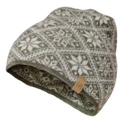 Gebreide Muts Van Wol Freya Lichen Green - One Size - Groen