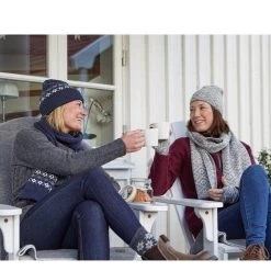 Gebreide Sjaal Van Wol Freya Grey Marl21-One Size 185x27-Grijs -Kleding Verkoop gebreide sjaal van wol freya grey marl21 one size 185x27 grijs 2