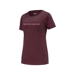 IXS Getoutandplay Women Organic Katoenen T-Shirt - Raisin