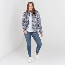 Dare 2b Glamorize II Dames Skiën Waterdichte Jas - Zwart / Witte Dierenprint -Kleding Verkoop glamorize ii dames skien waterdichte jas zwart witte dierenprint 3