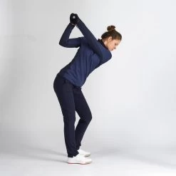 Golfbroek Voor Dames Winter CW500 -Kleding Verkoop golfbroek voor dames winter cw500 marineblauw 3