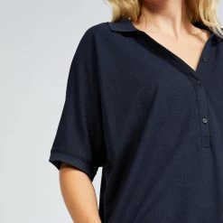 Golfpolo Voor Dames MW520 Korte Mouwen -Kleding Verkoop golfpolo voor dames mw520 korte mouwen marineblauw 4