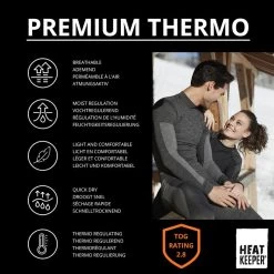 Heat Keeper Thermoshirt Lange Mouw Dames Premium 4-pack Zwart Melange -Kleding Verkoop heat keeper thermoshirt lange mouw dames premium 4 pack zwart melange 4