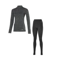 Heatkeeper Thermo Dames Broek/shirt Set Zwart