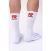 Hoge Witte Fietssok 'Rouleur' -Kleding Verkoop hoge witte fietssok rouleur