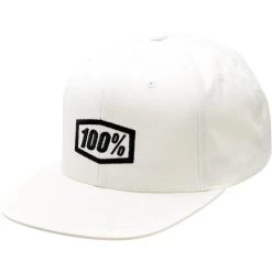 100% Icon AJ Fit Snapback Hoed - Wit