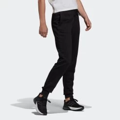 ADIDAS Joggingbroek Voor Fitness Dames Hoog Aandeel Katoen Aansluitend Linear Zwart -Kleding Verkoop joggingbroek voor fitness dames hoog aandeel katoen aansluitend linear zwart 2