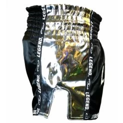 Kickboks Broekje Kids/Volwassenen Glamour Zilver Satijn -Kleding Verkoop kickboks broekje kidsvolwassenen glamour zilver satijn 2