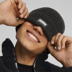 Klassieke Geribbelde Beanie Met Boord PUMA -Kleding Verkoop klassieke geribbelde beanie met boord puma 3