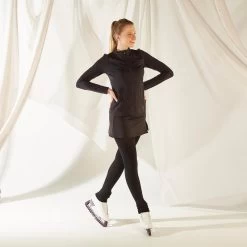 Kunstschaatsrokje Voor Volwassenen Zwart -Kleding Verkoop kunstschaatsrokje voor volwassenen zwart 6