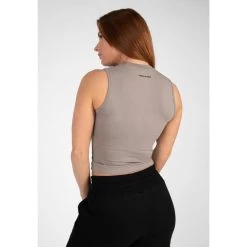 Gorilla Wear Livonia Crop Top - Beige -Kleding Verkoop livonia crop top beige 1
