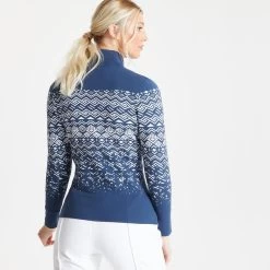 Dare 2b Lucent Dames Skiën Trui - Donkerblauw / Wit -Kleding Verkoop lucent dames skien trui donkerblauw wit 4